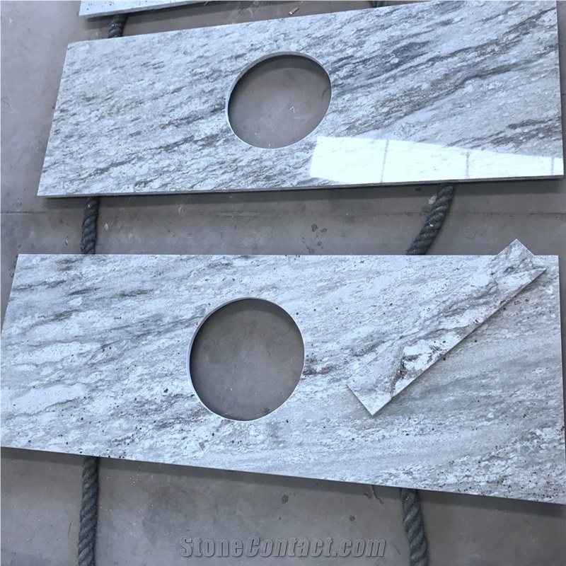 River White Granite Kitchen Countertop Bar Top