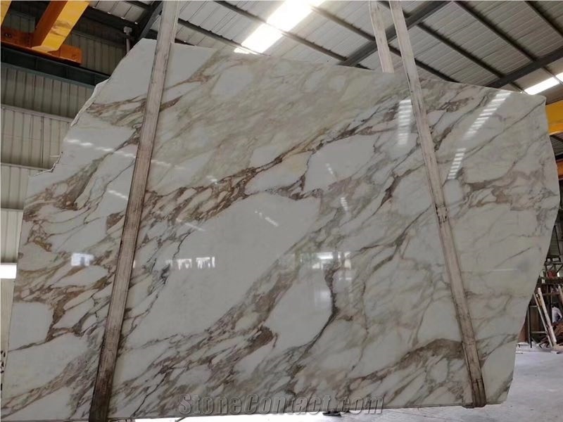 Calacatta Gold Marble Slabs & Tiles, White Marble