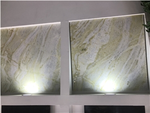 Chinese Silver Green Marble Slabs & Tiles