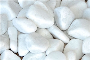 Calcit Pebbles, White Calcarenite Pebbles