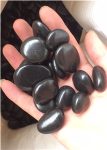 Natural River Stone Black Pebbles