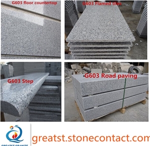Factory Supply Polished Gray Granite G603 Steps