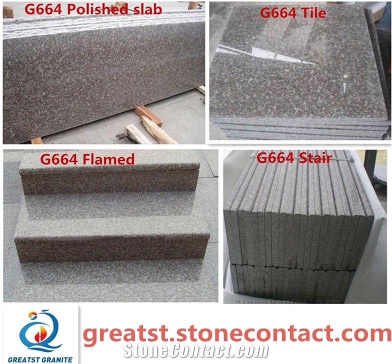 Original G664 Granite Slabs/Tiles for Steps