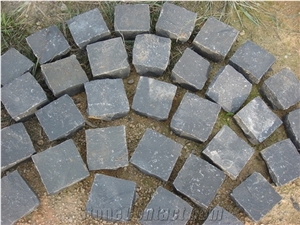 Zhangpu Black Basalt Paver Tile Cube Stone
