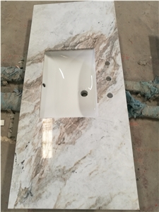 Calacatta Amber Marble Slabs & Tiles, China White Marble