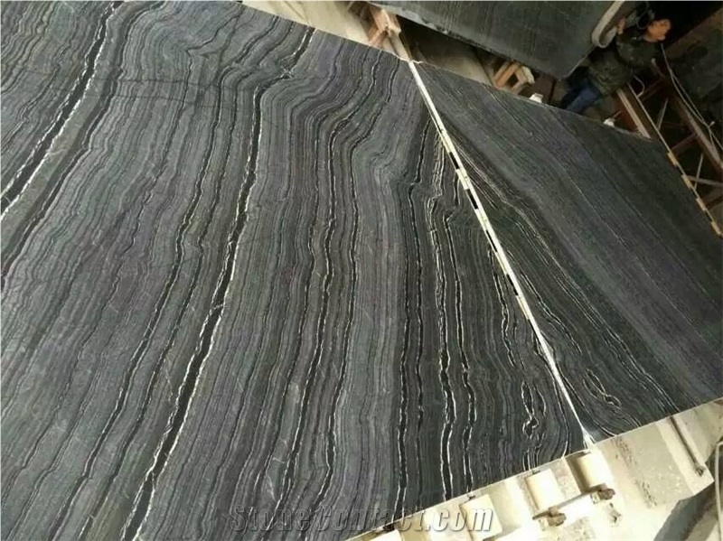 Black Wood Marble Slab,Black Forest Marble Tile