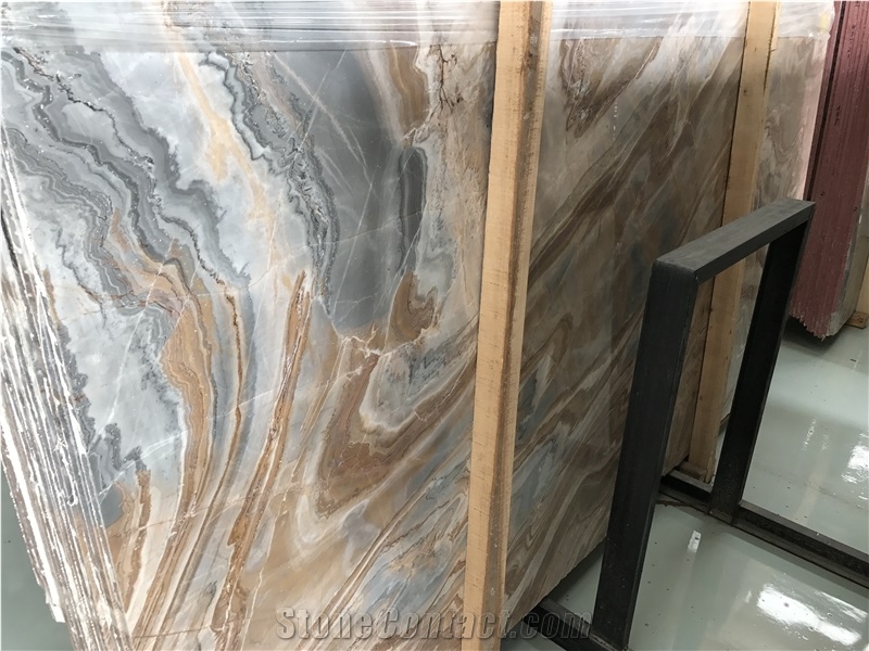 Roman Impression Marble Slab,Bookmatching Marble