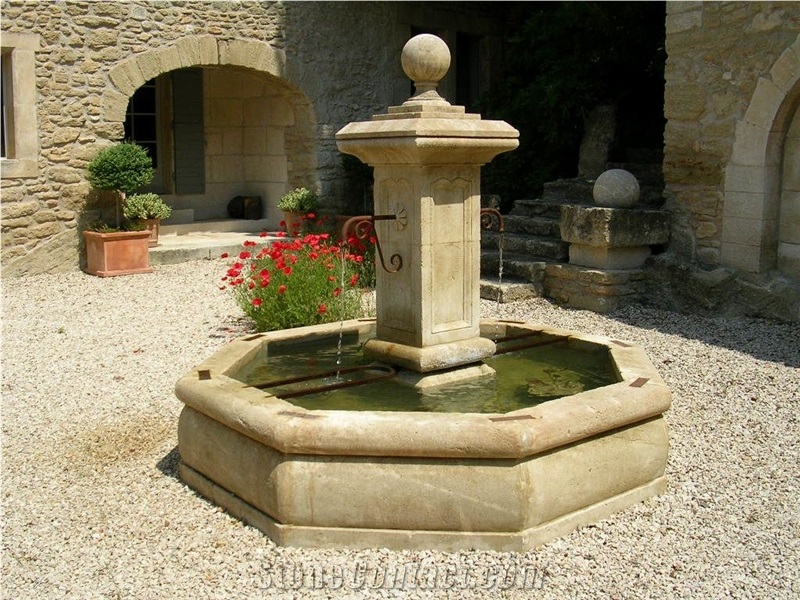 French Style Stone Fountain, French Lyon Design