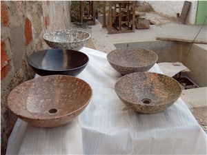 Granite Wash Bowls,Wash Basins,Round Basins