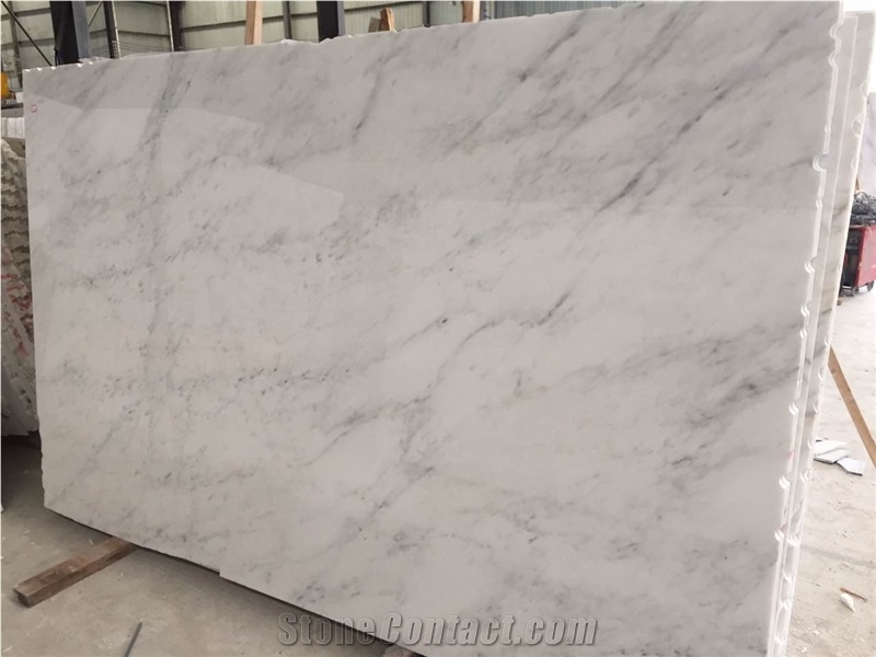 Anais White Marble Tile Slab Covering Installation