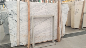 Bianco Carrara White Marble Tiles Flooring Italy