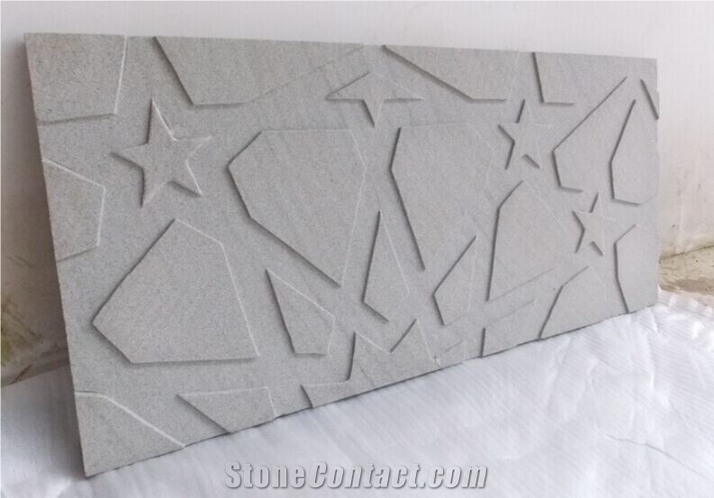 Grey Honed Limestone Kitchen Tiles French Pattern