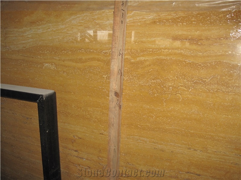Travertine Polished Flooring Tile Wall Kitchen