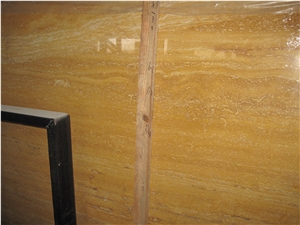 Travertine Polished Flooring Tile Wall Kitchen