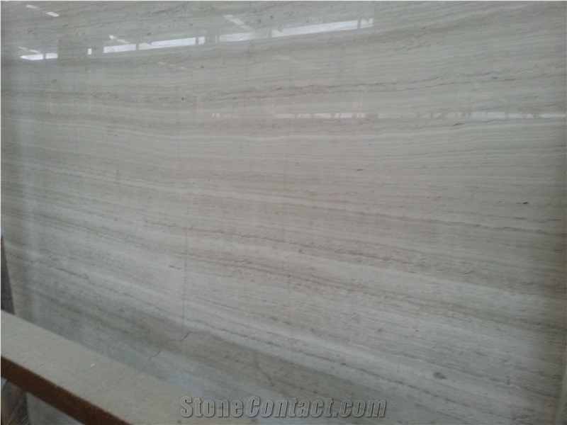 White Wooden Marble Tiles Polished Floor Walling