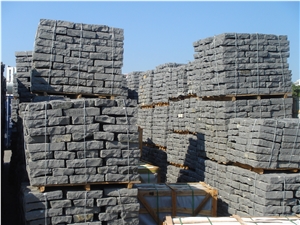 Zhangpu Black Basalt Blocks Cobbles Cobblestone