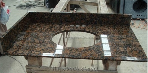 Baltic Brown Customized Kitchen Countertop Project