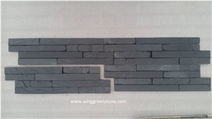 Black Slate Cultured Stone, Veneer Stack Walling