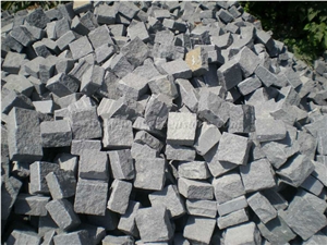Chinese G684 Basalt Cubes Paving Stone Natural