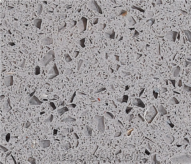 Crystal Dark Grey Quartz Stone Solid Surface