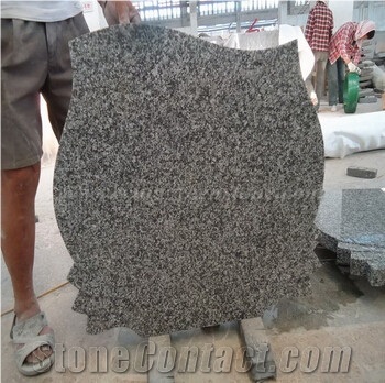 G435 Granite Poland Tombstone, Granite Gravestone