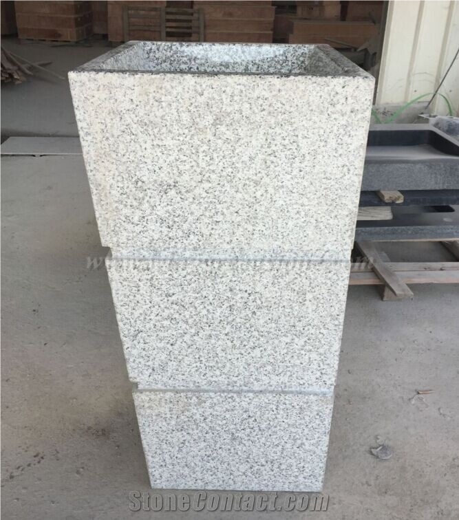 G603 Granite Pedestal Basins, Stone Wash Sinks,