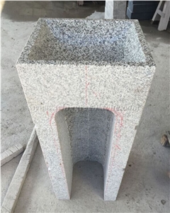 G603 Granite Pedestal Basins, Stone Wash Sinks,