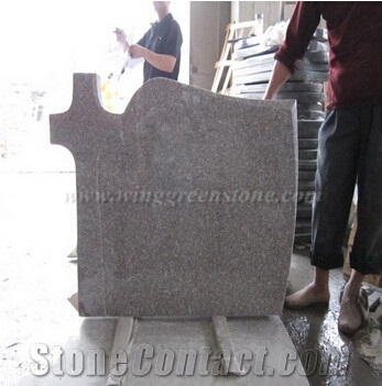 G617 Poland Tombstones Granite Gravestone,