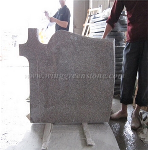 G617 Poland Tombstones Granite Gravestone,