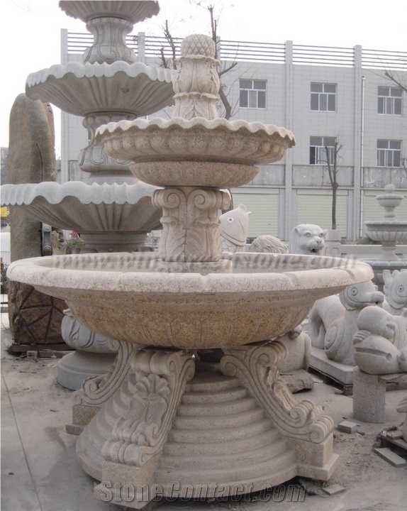 G682 Granite Sculptured Fountains, Winggreen