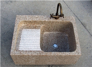 G682 Granite Stone Wash Basin, Farm Sink
