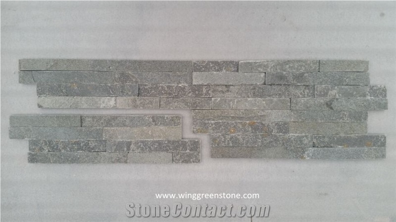 Grey Slate Cultured Stone,Stacked Stone Wall Panel