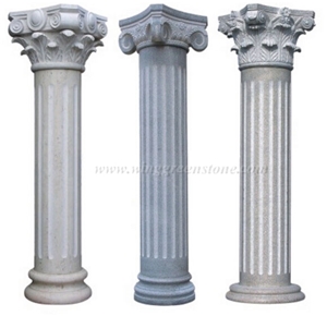 Hand Carved Decorative Stone Column