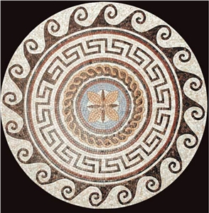 Marble Waterjet Medallion, Marble Mosaic Tile
