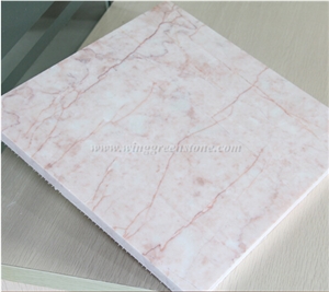 Polished Cream Rose Pink Marble Tile & Slab