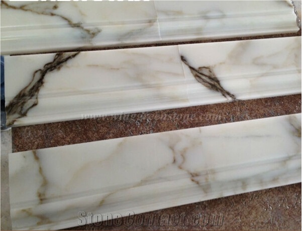 White Marble Moldings, Customized Stone Skirting