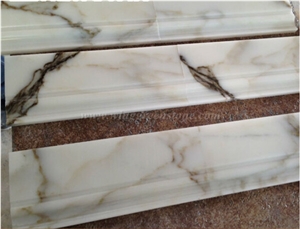 White Marble Moldings, Customized Stone Skirting