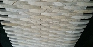 Wooden Vein Marble Mosaic Tiles, Winggreen