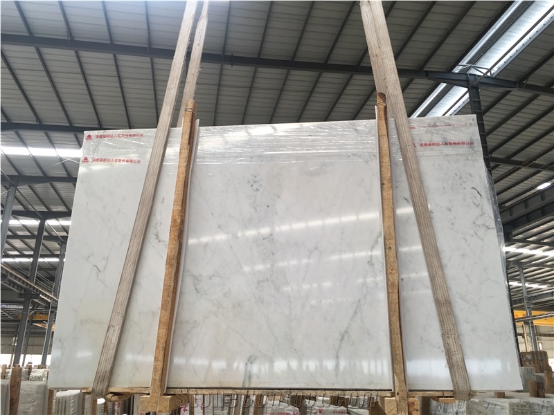 Chinese Cheap Statuario White Marble Slabs