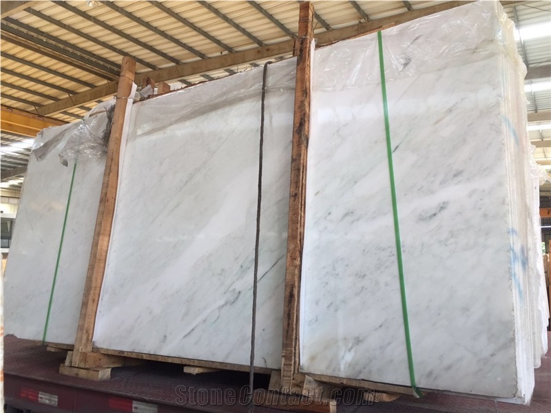 Chinese Cheap Statuario White Marble Slabs
