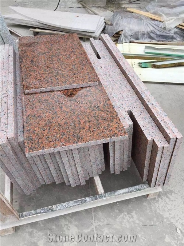 Cut to Size Chinese Maple Red Granite Slabs