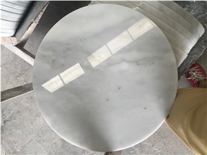 White Marble Countertops Round Table Tops