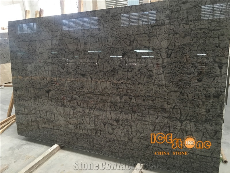 Chinese Oracle Grey Brown Marble Blocks