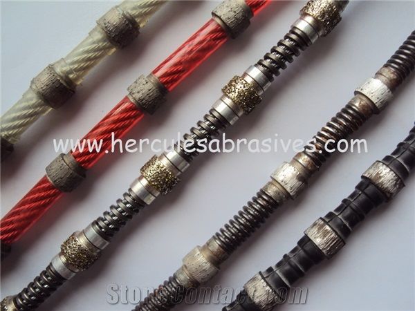 Rubber Diamond Wire Saw Tools Block Cutting Wire
