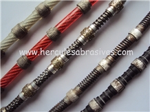 Rubber Diamond Wire Saw Tools Block Cutting Wire