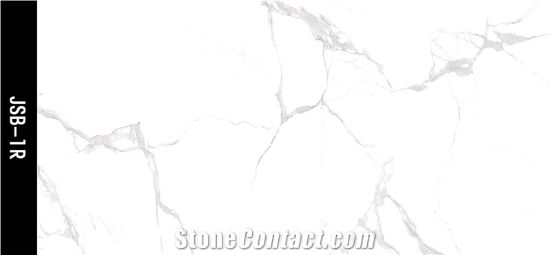 Cararra White Marble Look Floor Tile