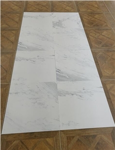 White Marble Look Soft Polished Tile