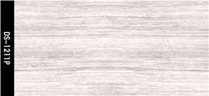 White Wooden Marble Look Soft Polished Floor Tile
