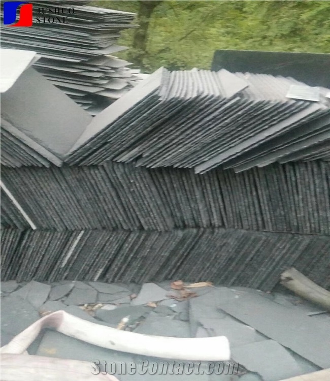 Black Grey Black Slate Roofing Tile Natural Covers