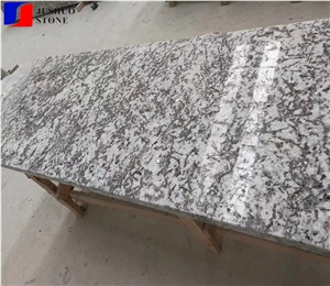 Brazil White Granite Flower Tile Slab for Top Use